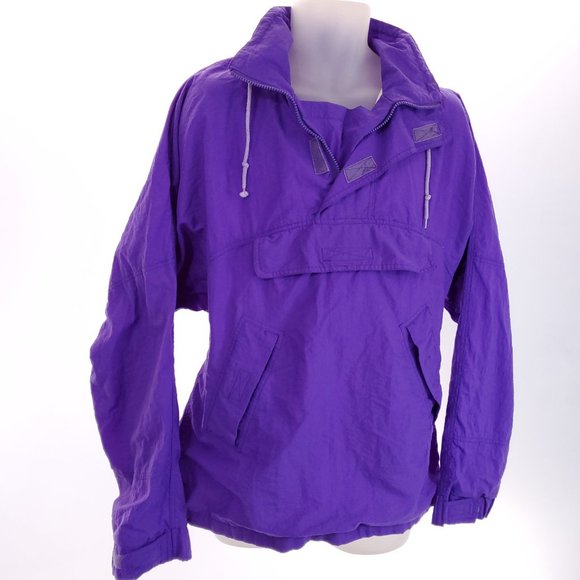 Vintage Atletica 1/4 Zip Unisex M Pullover Front Pocket Windbreaker Mens Womens - Picture 2 of 15